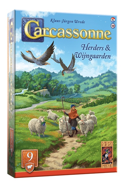 Carcassonne uitbreiding 9: Herders & Wijngaarden (herziene editie) - 999 Games Legspel