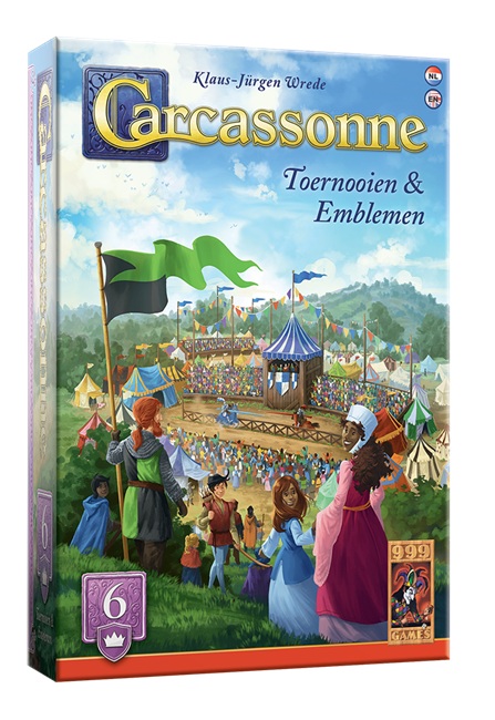 Carcassonne uitbreiding 6: Toernooien & Emblemen (herziene editie) - 999 Games Legspel