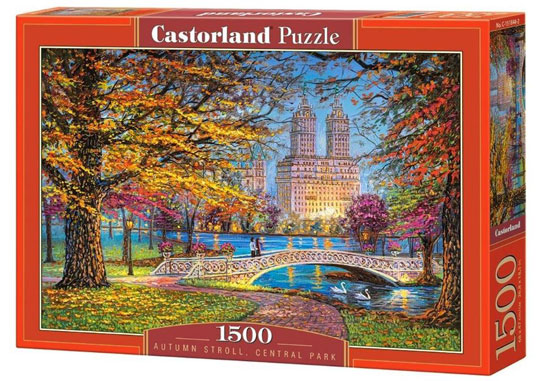 Autumn Stroll Central Park (1500) - Castorland  Legpuzzel afbeelding