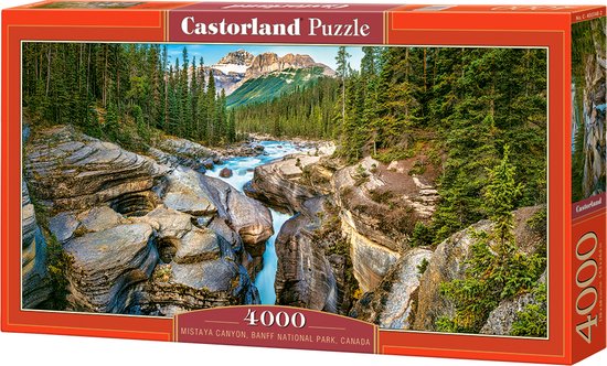 Mistaya Canyon, Banff National Park, Canada (4000) - Castorland  Legpuzzel afbeelding