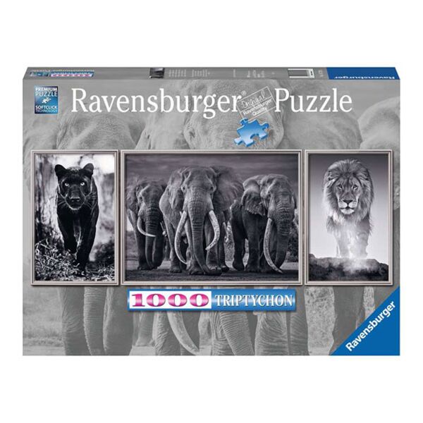 Drieluik panter, olifanten, leeuw (Ravensburger 16729)