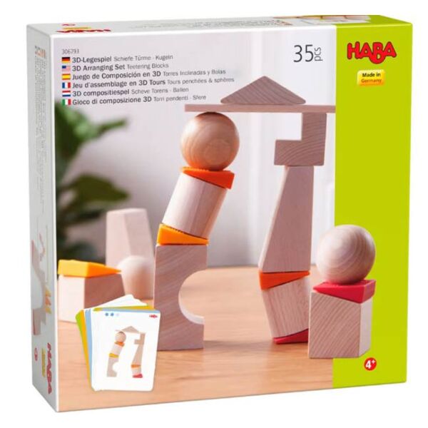 3D Arranging Set Teetering Blocks