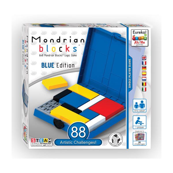 Mondrian Blocks (blauw, blue, bleu)