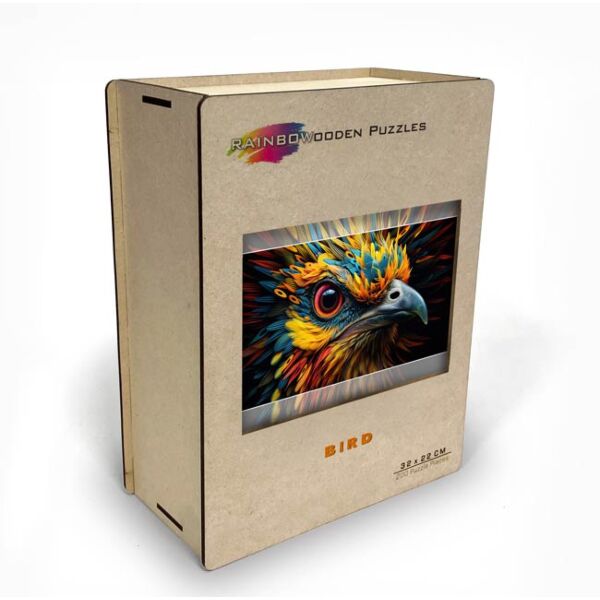 Rainbow Wooden Puzzles Bird