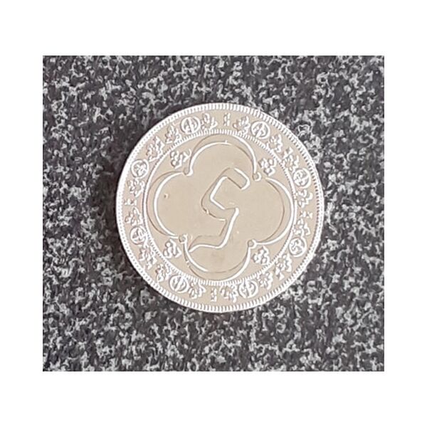 Metalen munt waarde 5