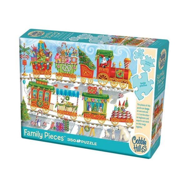 Familiepuzzel Christmas Train (350) Cobble Hill