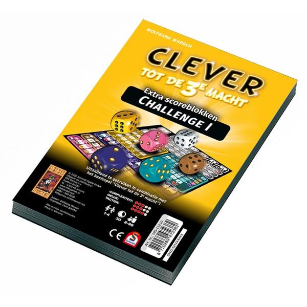 Clever tot de 3e macht Challenge scoreblokken