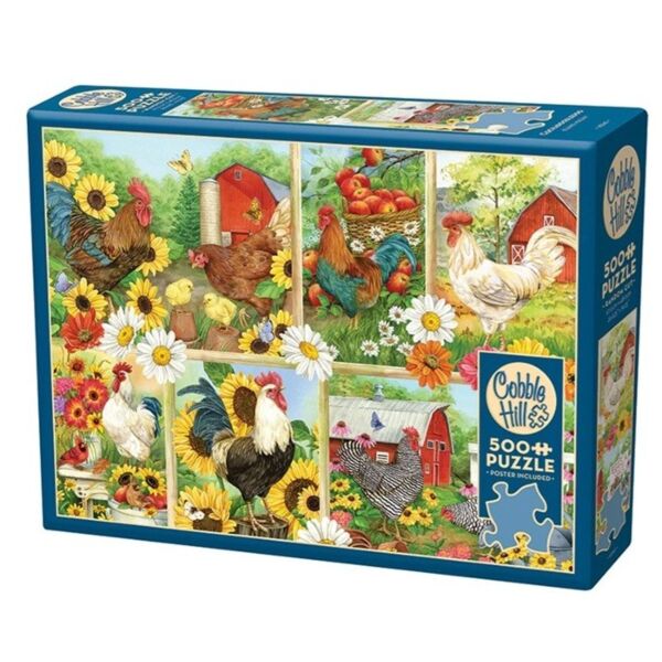Cobble hill Puzzle 500 Cockadoodledoo