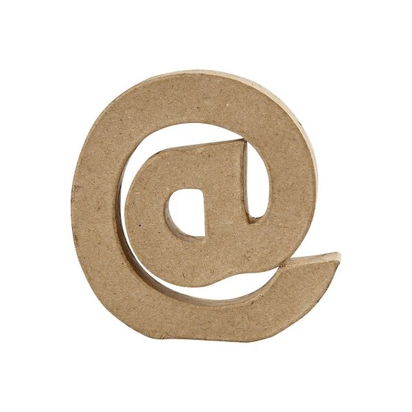 Symbool AT in papier-mâché