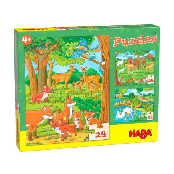 Puzzel Dierenfamilies HABA 305468