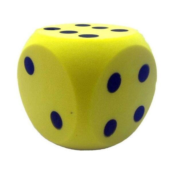 Dice Foam Rubber Yellow 15cm