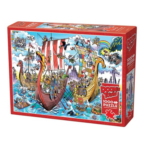 Doodletown puzzle 1000 Viking Voyage