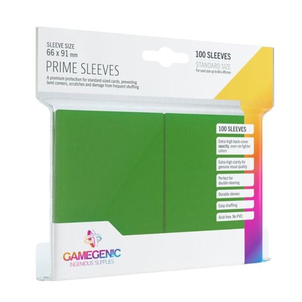 Standard Card game sleeves PRIME GROEN (Gamegenic)