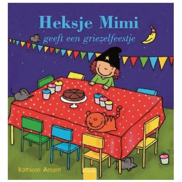 Heksje Mimi geeft een griezelfeestje (prentenboek)