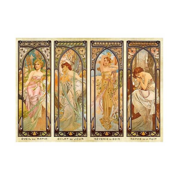 Alphonse Mucha - Times of Day - Dtoys