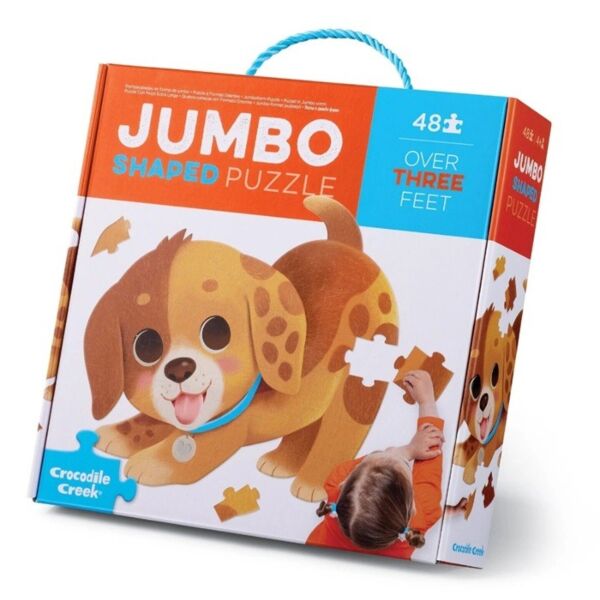 Jumbo Shaped puzzle with puppy