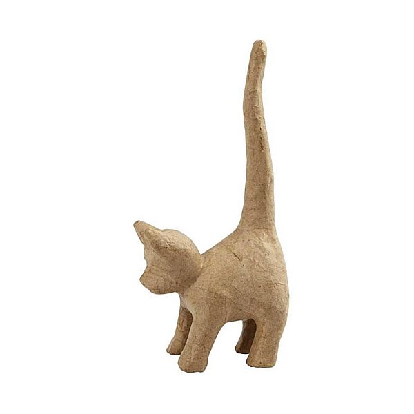 Knutselidee poes papier-mâché