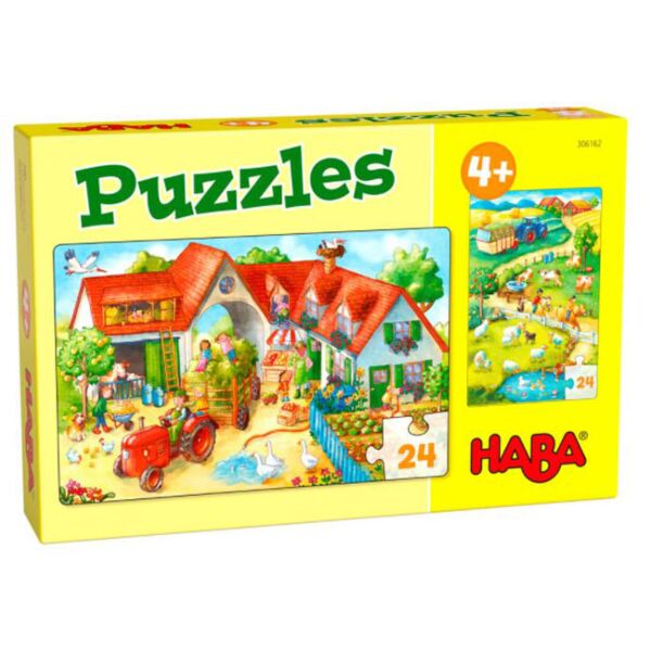 Jigsaw puzzle 24 pieces - theme farmyard (brand HABA)