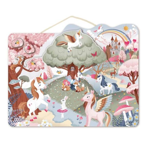 Magnetische puzzel met eenhoorns 4+