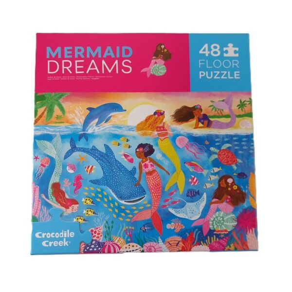 Mermaid Dreams Floor Puzzle 48 - Crocodile Creek