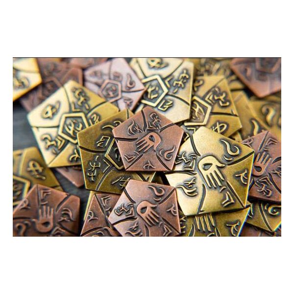 Metalen munten voor Sleeping Gods