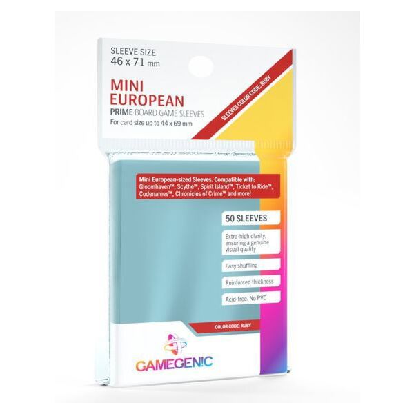 Mini European card game sleeves PRIME Gamegenic