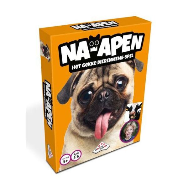 Na-apen dierenmeme-spel