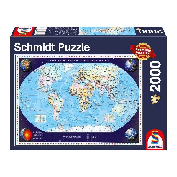 Puzzel van wereldbol (Schmidt)