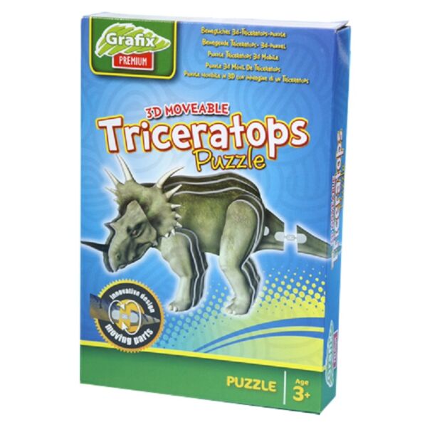 Triceratops - moveable puzzle