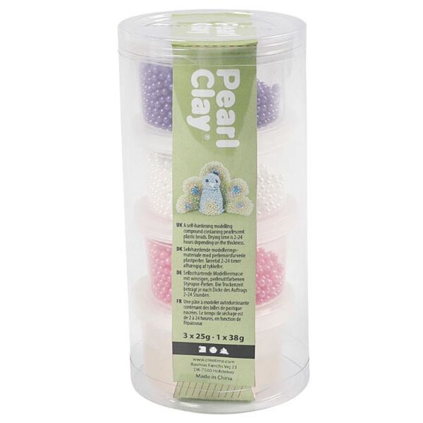 Pearl Clay (roos, paars, wit) 