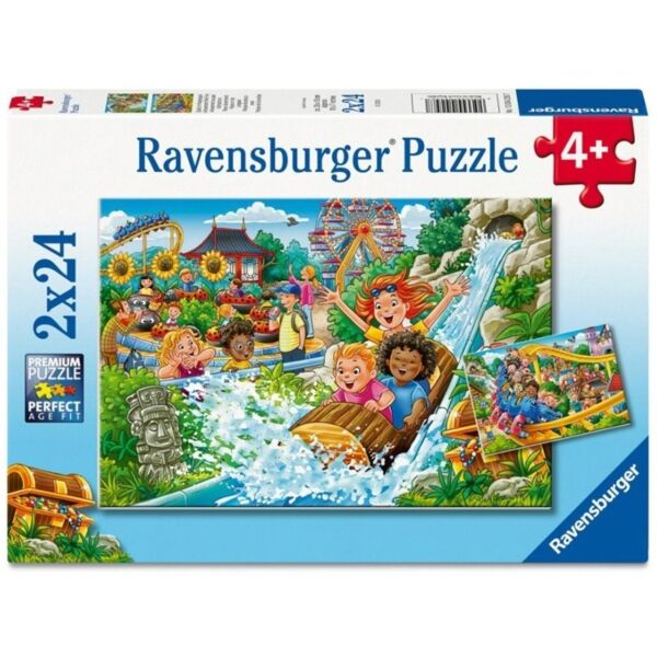 Plezier in het pretpark - Kinderpuzzels 24 stukken