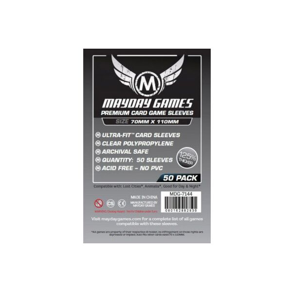 Premium Magnum Silver Card Sleeves (70x110mm)