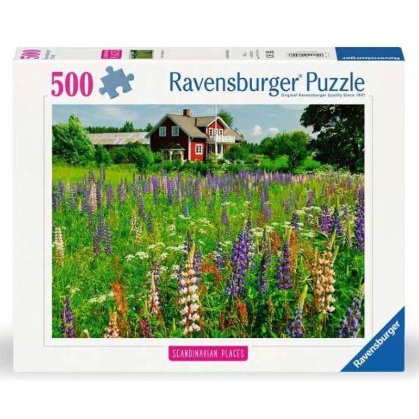 Puzzle 500 Scandinavian Places Farm in Sweden