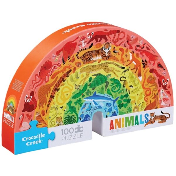 Rainbow animals Crocodile Creek puzzle 100