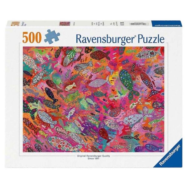 Ravensburger puzzle 500 Fish in Fuchsia