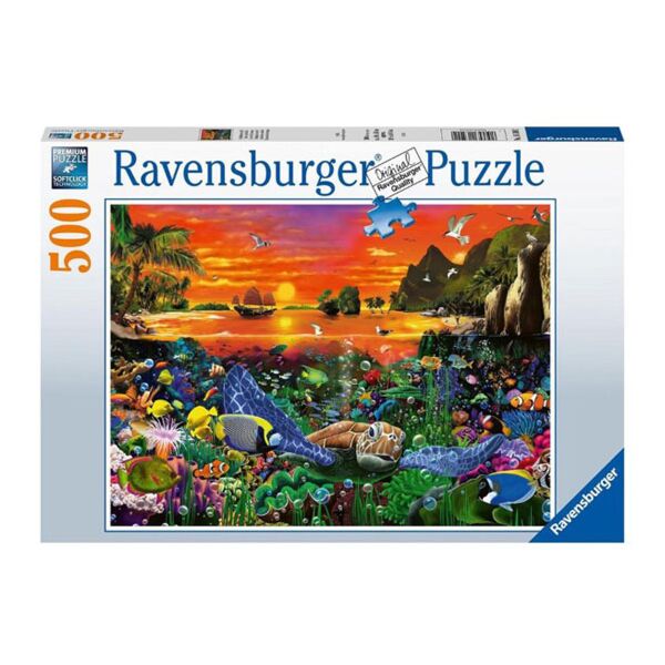 Ravensburger puzzel: Schildpad in het rif (500 stukken)
