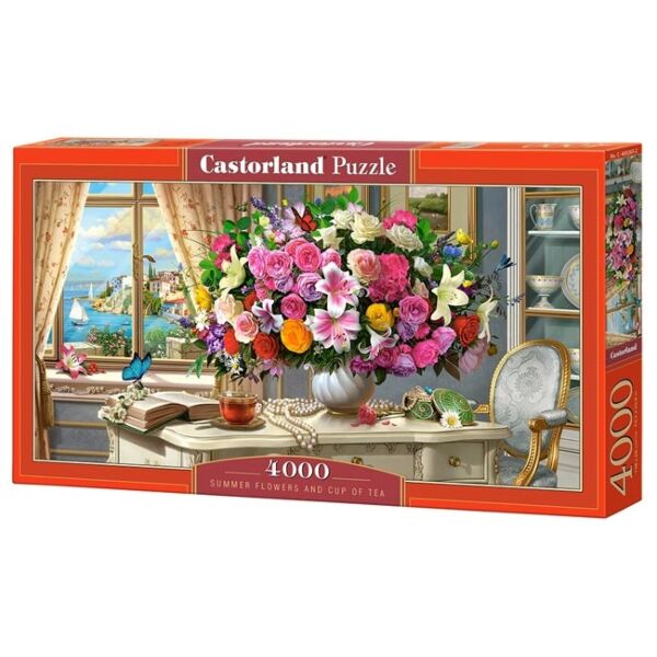 Summer Flowers and Cup of Tea - Castorland