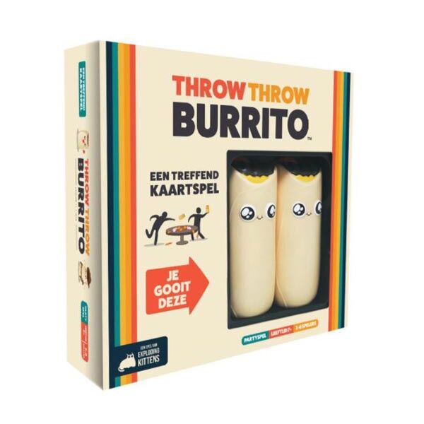 Throw throw burrito partyspel (Exploding Kittens)