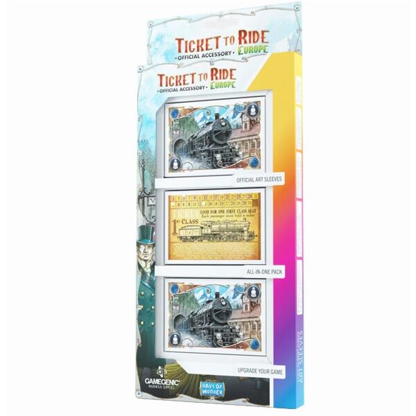 Ticket to Ride Europe Art Sleeves (Gamegenic)