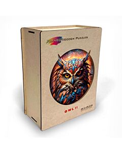 Rainbow Wooden Puzzles Owl II