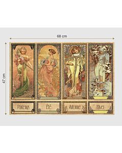 Alphonse Mucha Seasons