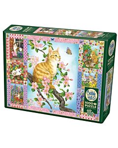 Blossoms and Kittens Quilt (Cobble Hill)