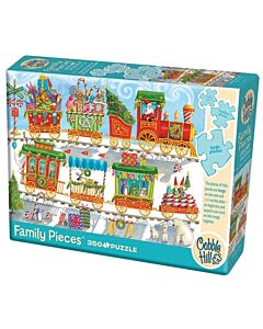 Familiepuzzel Christmas Train (350) Cobble Hill