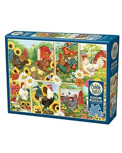 Cobble hill Puzzle 500 Cockadoodledoo