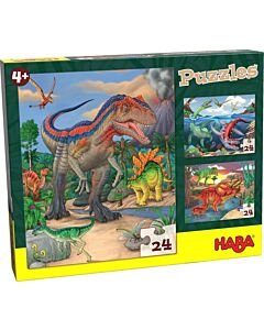 Puzzel Dinosaurussen HABA (3x24)
