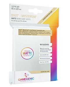Dixit & Mysterium sized sleeves (merk Gamegenic) - met een matte laminering - voor kaarten van 79x120mm