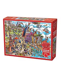 Doodle Town puzzle 1000 Viking Village