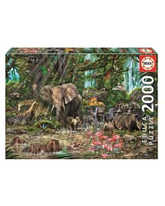 Educa Puzzle 2000 Afrikaanse Jungle - John M Enright