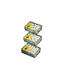 Dobbelstenen wit 16mm