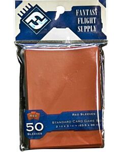 Standard Card Game Sleeves (63,5x88mm) red (50)